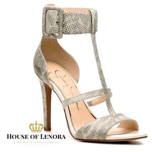 JESSICA SIMPSON Blare Animal Print Heels S0334